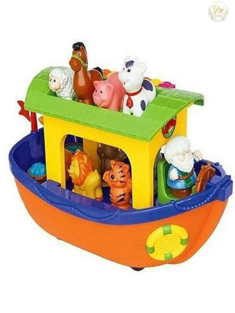 Noah's Ark Shape Sorter Toy with 9 Animal Figures Musical Piano Sounds